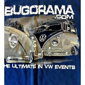 Vintage 90s Volkswagen Beetle Bug Vs Bus T Shirt Size 3XL Graphic Tee Retro 00s